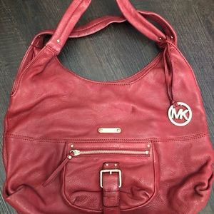 GUC Michael Kors Red Leather Handbag